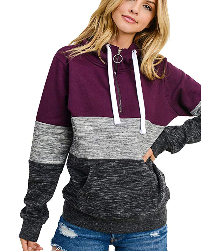 Women's 1/4 Zip Pullover-7