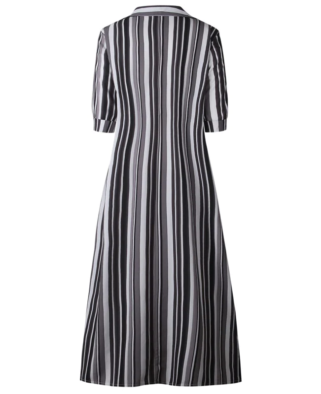 Colorful Striped Boho Long Dresses-14
