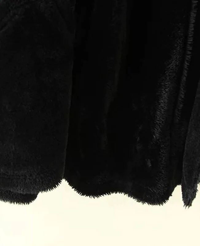 Faux Shearling Moto Jacket Coat