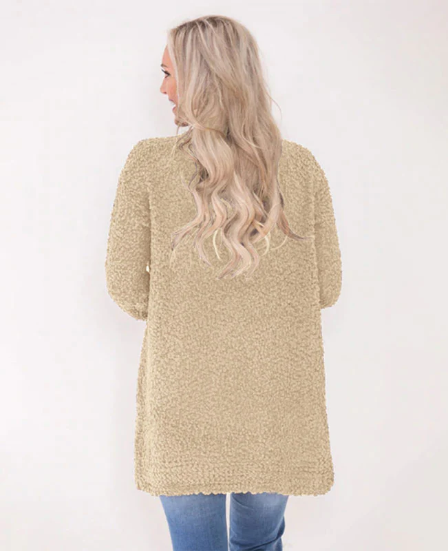 Soft Chunky Sweater Cardigan-10