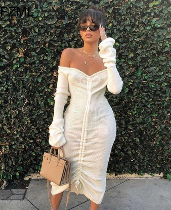 White Off the Shoulder Dress