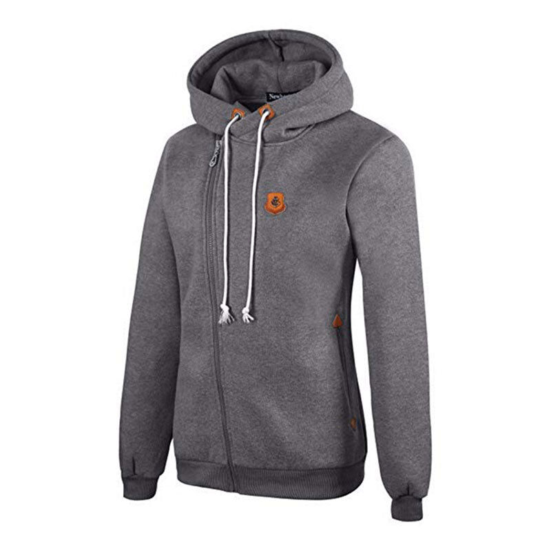 Casual Long Sleeve Side Zipper Hoodies-9