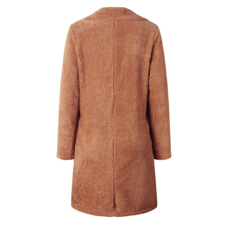 Long Faux Fur Coat Womens-17
