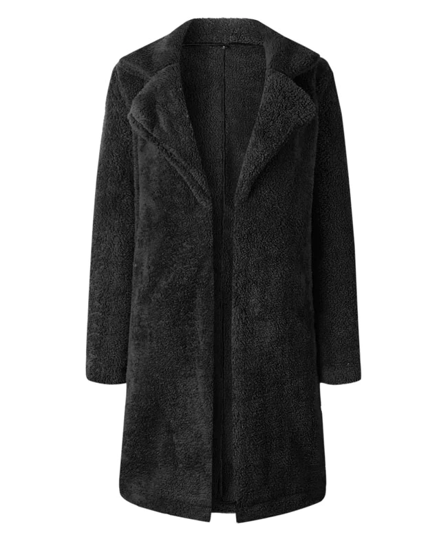Long Faux Fur Coat Womens