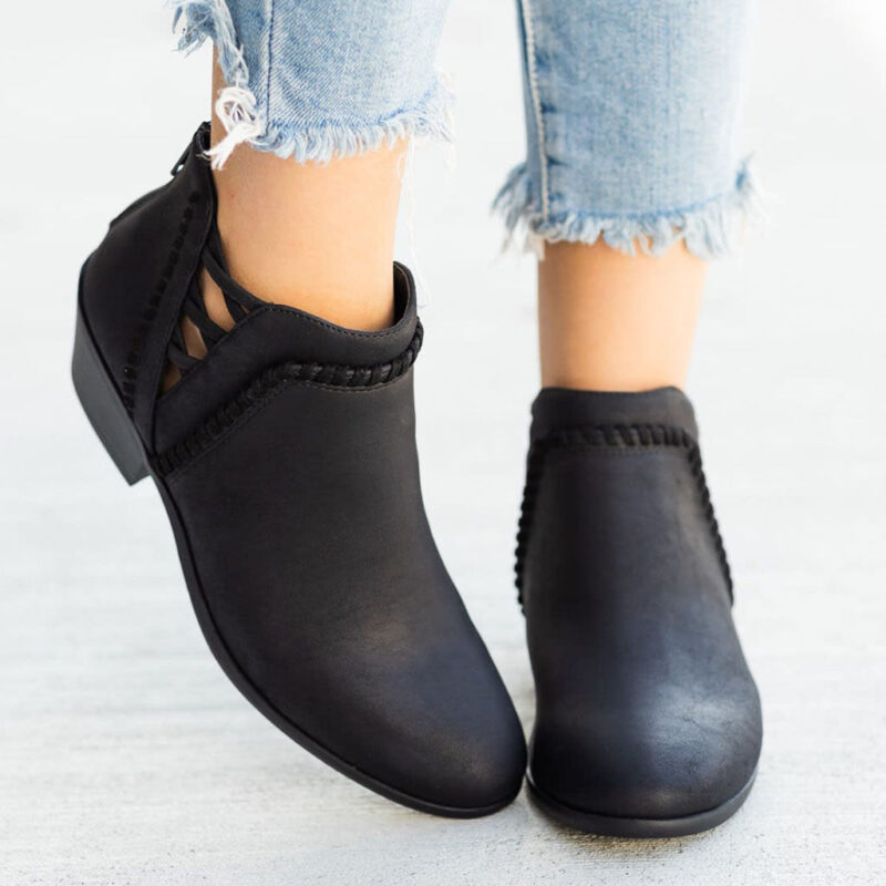 Chunky Heel Ankle Boots