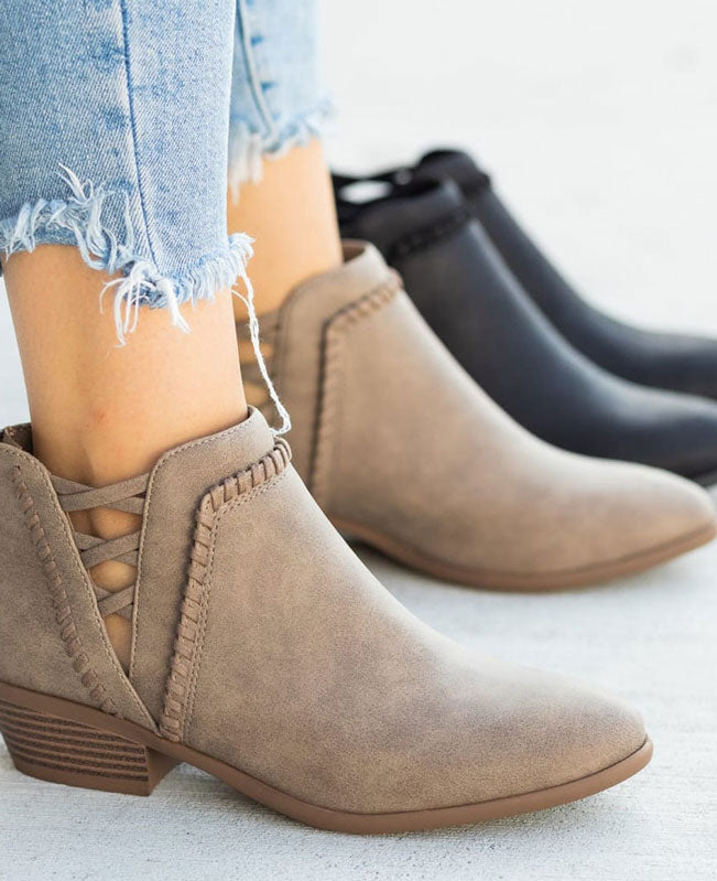 Chunky Heel Ankle Boots-6