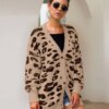 Leopard Print Furry Cardigan