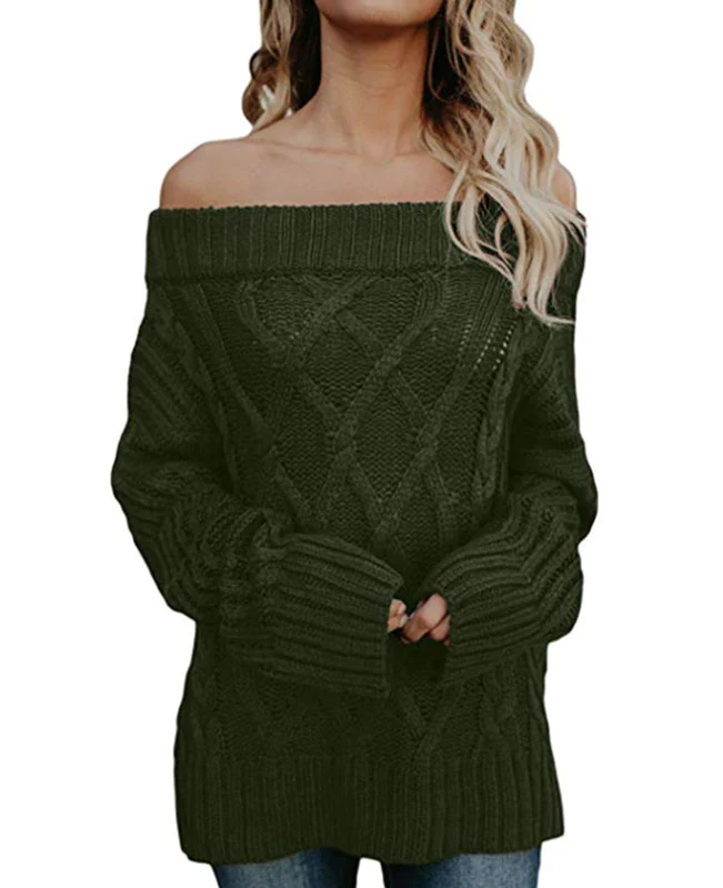 Oversized Off the Shoulder Sweater