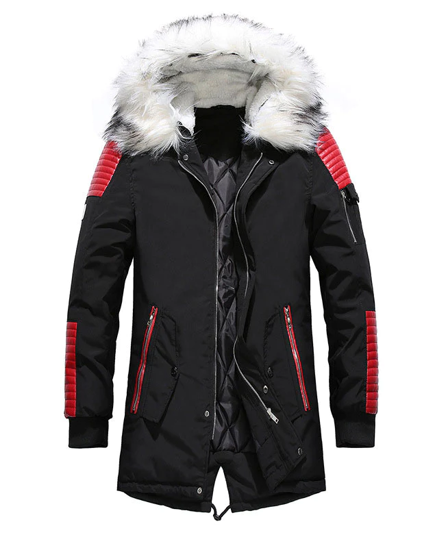 Warm Padded Mens Down Parka