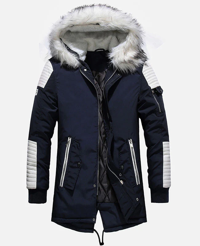 Warm Padded Mens Down Parka