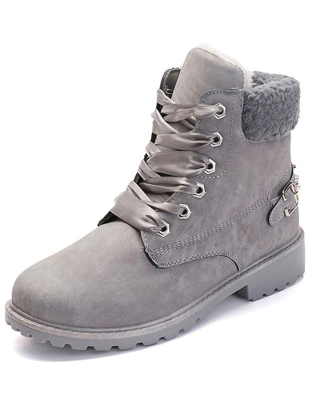 Lace Up Ankle Boots Combat Boots