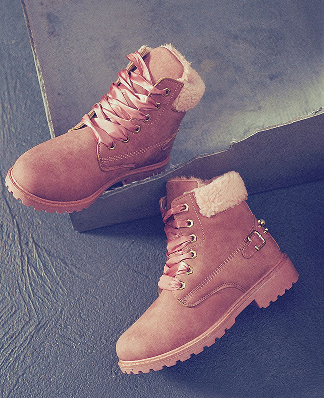 Lace Up Ankle Boots Combat Boots