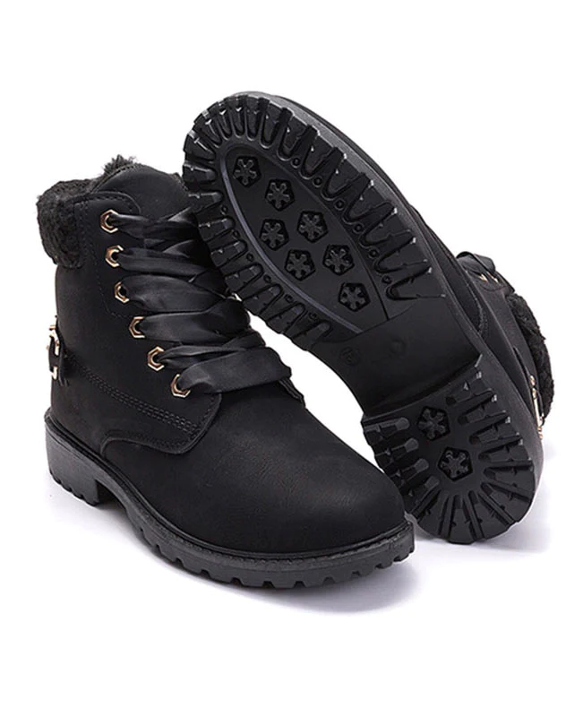 Lace Up Ankle Boots Combat Boots