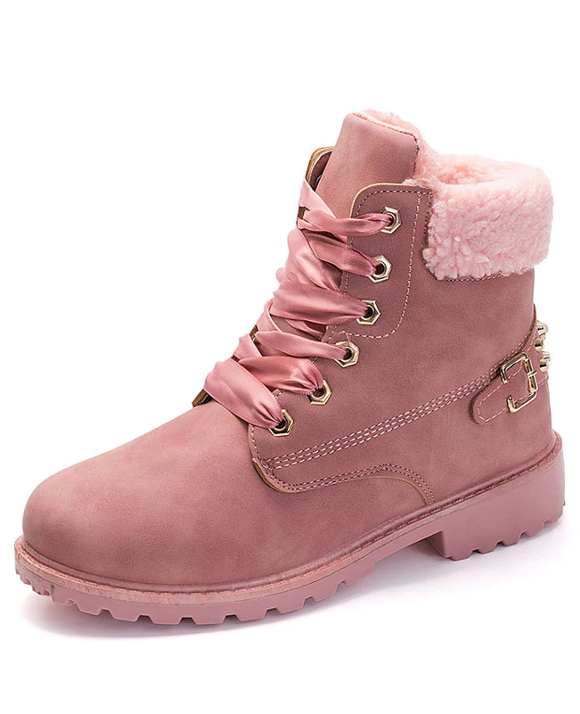 Lace Up Ankle Boots Combat Boots