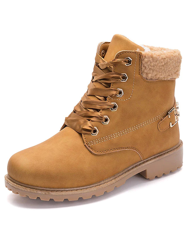 Lace Up Ankle Boots Combat Boots