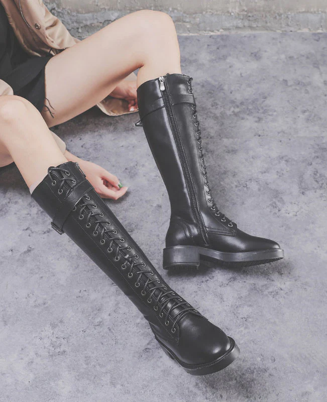 Lace Up Ridding Boots for Women
