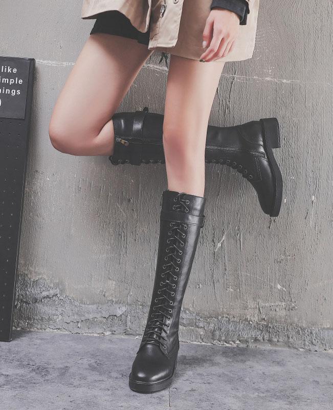 Lace Up Ridding Boots for Women-2