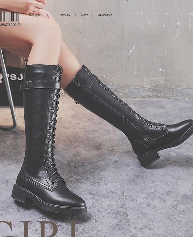 Lace Up Ridding Boots for Women-4