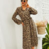 Leopard Print Shirt Dress