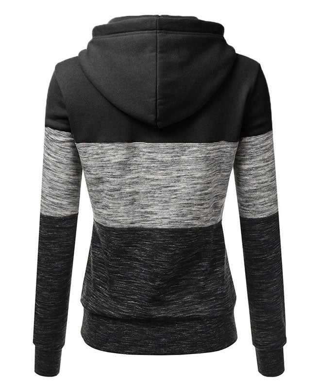 Patchwork Women's Pullover Hoodies-8