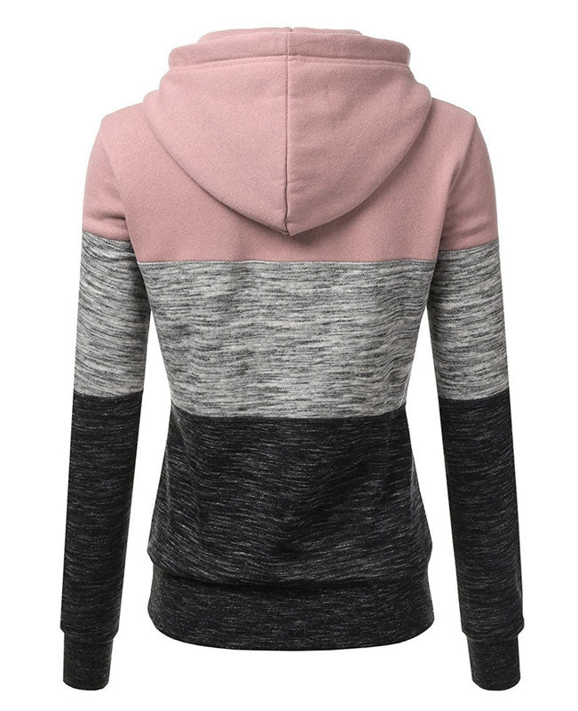 Patchwork Women's Pullover Hoodies-5