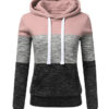 Patchwork Women's Pullover Hoodies