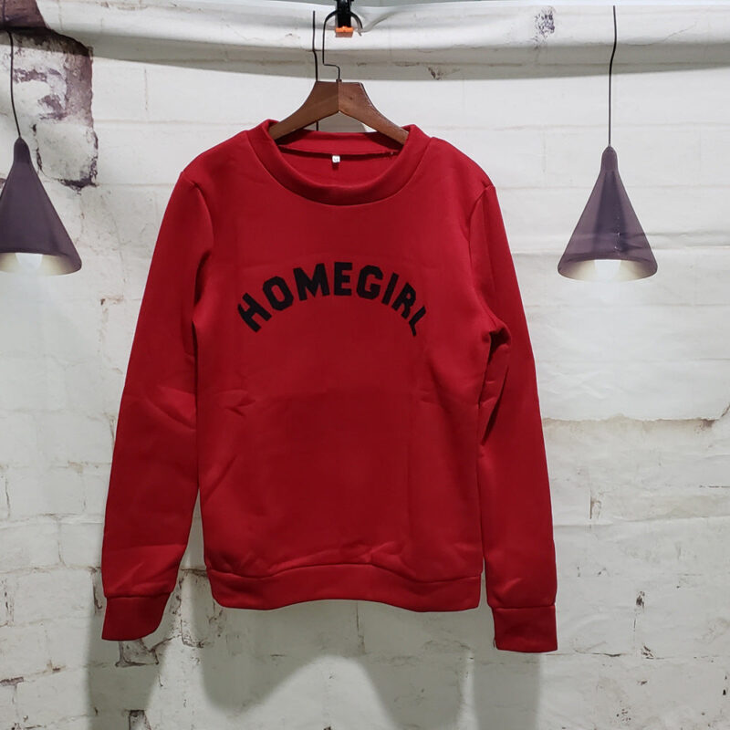 Letter Printed Ladies Sweatshirts