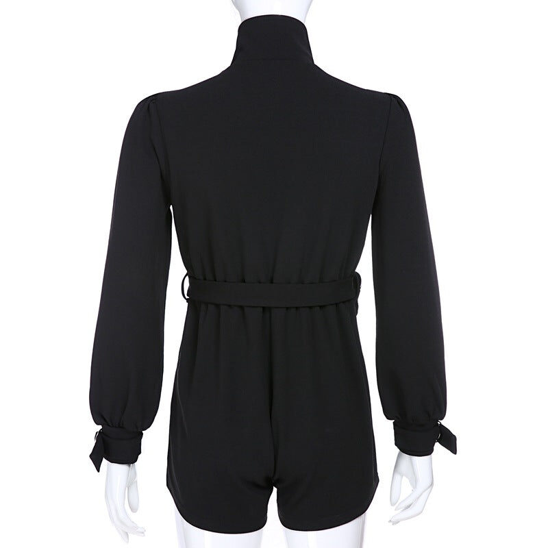 Long Sleeve Jumpsuit Short
