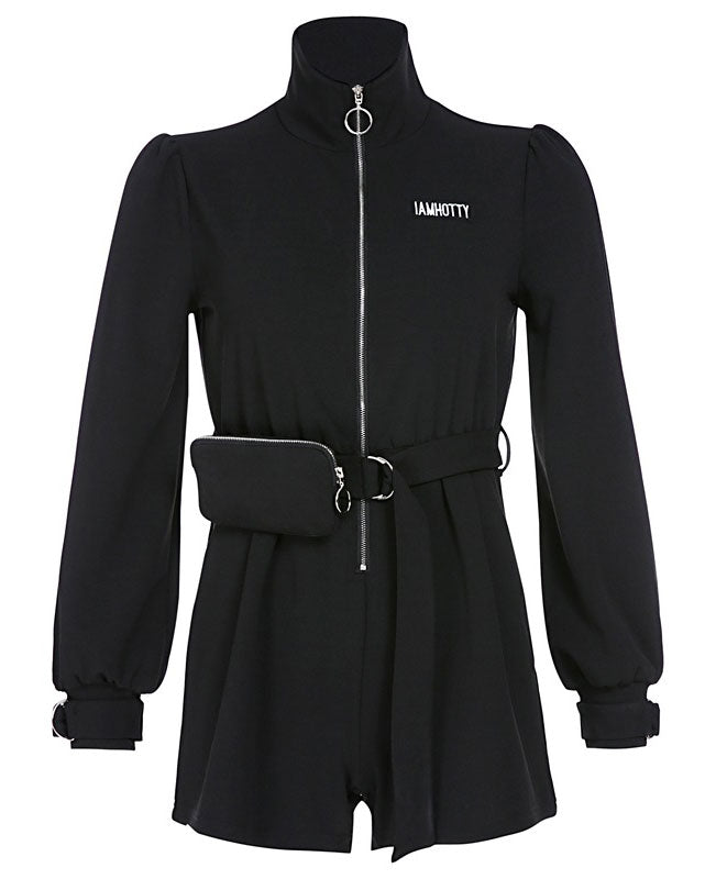 Long Sleeve Jumpsuit Short
