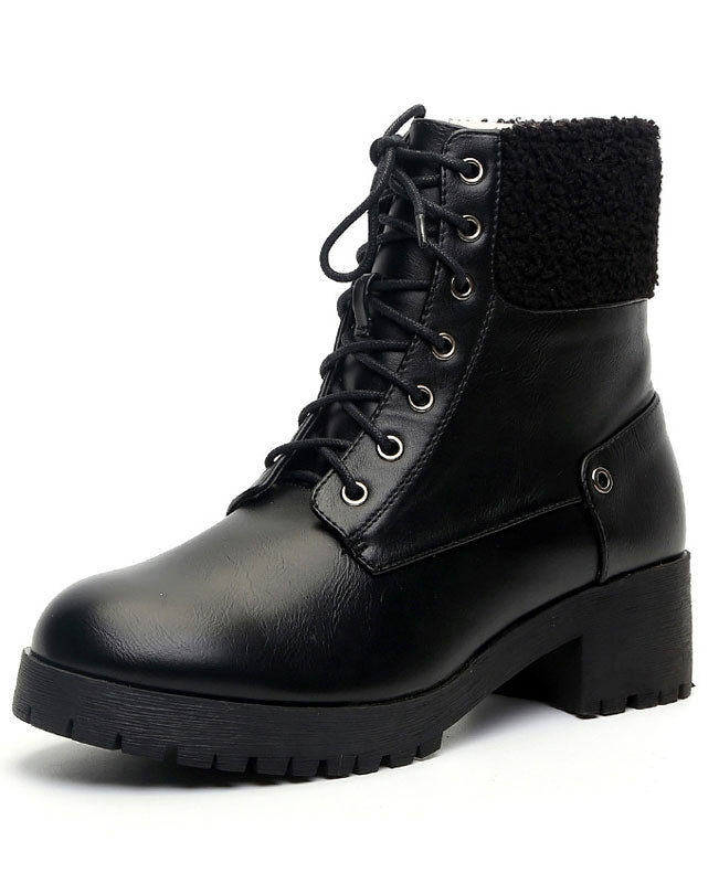 Winter Lace Up Ankle Boots