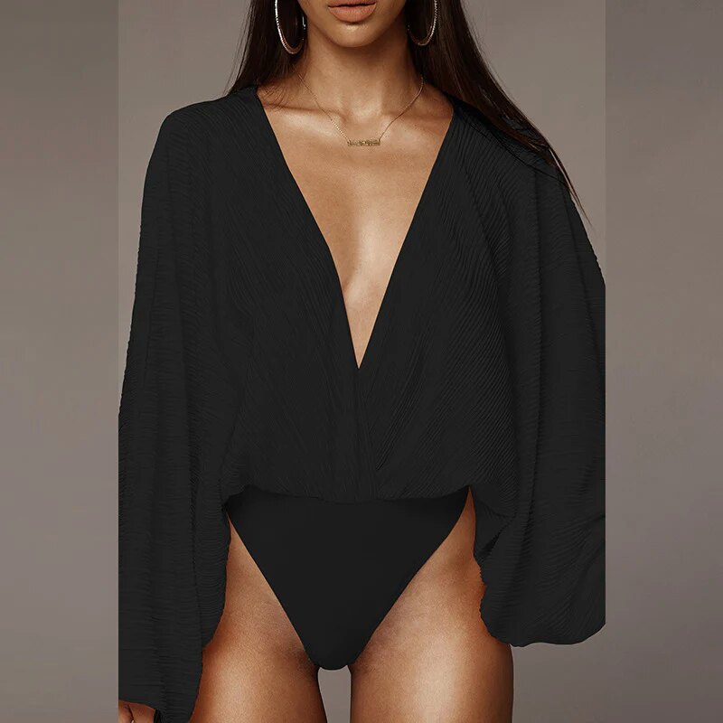 Sexy long store sleeve romper