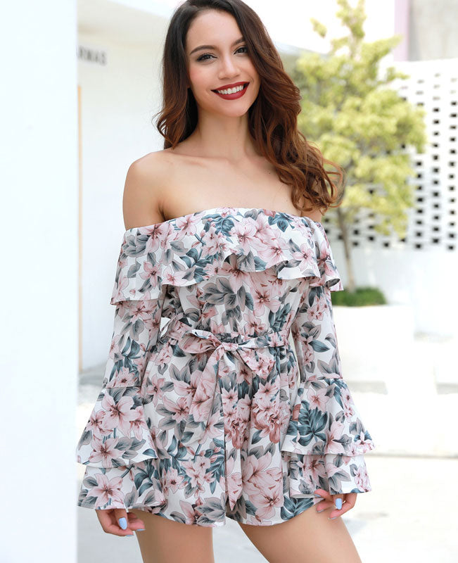 Off the Shoulder Playsuit Cute Jumpsuits