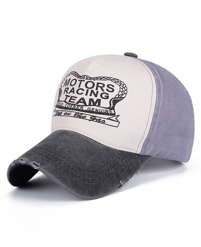 Letter Printed Adjustable Sun Hat Baseball Cap