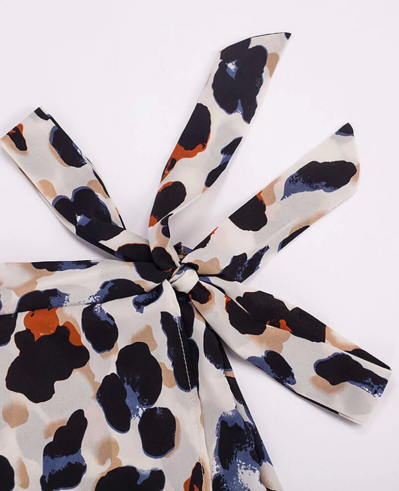 Chiffon Leopard Print Skirt for Women