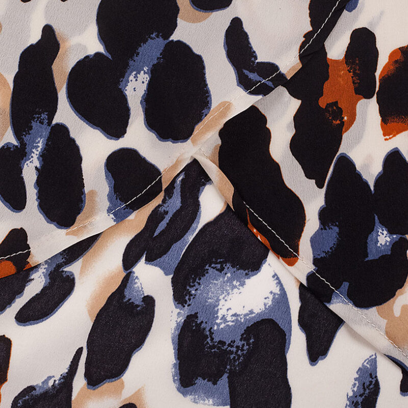 Chiffon Leopard Print Skirt for Women