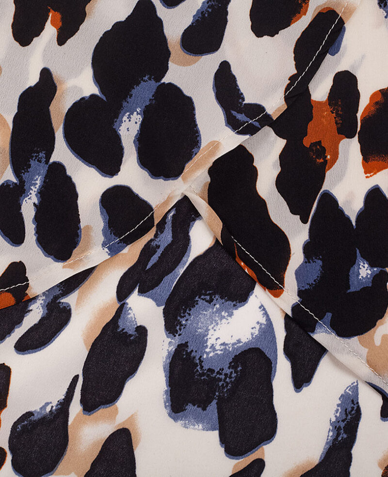 Chiffon Leopard Print Skirt for Women