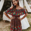 Floral Off the Shoulder Mini Dress