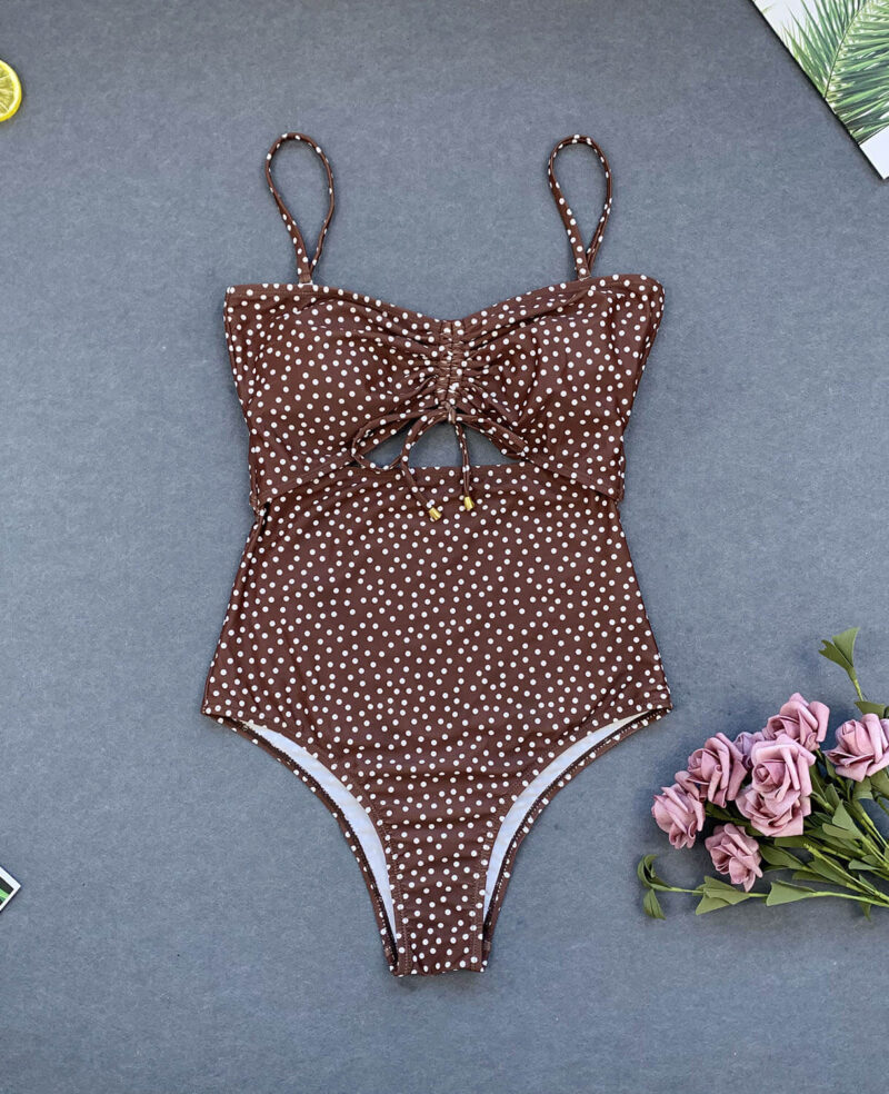 Polka Dot One Piece Swimsuit for Women