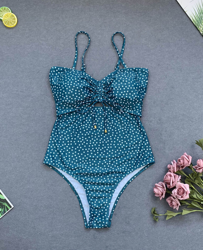 Polka Dot One Piece Swimsuit for Women