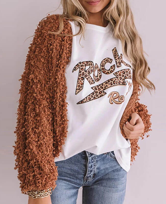 Cotton T-shirts Letter Print Basic T-shirt