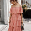 Off the Shoulder Polka Dot Dress