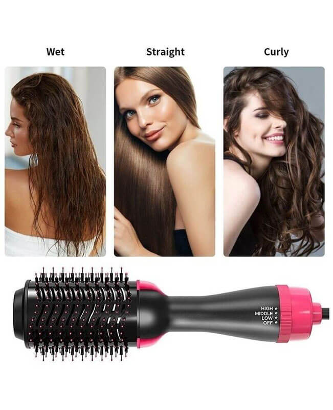 3 in 1 Hair Dryer Brush Blow Dryer with Comb