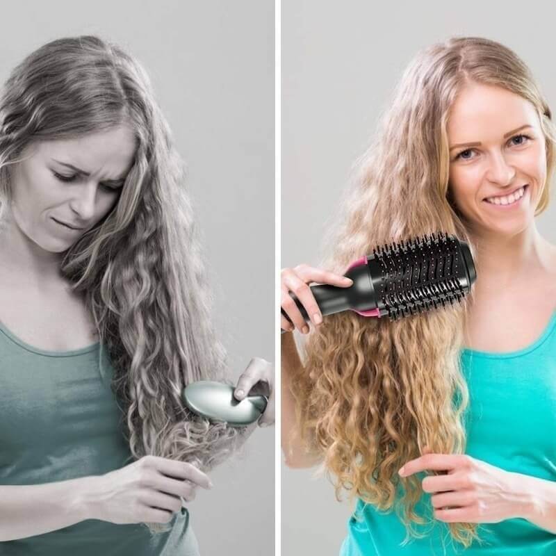 3 in 1 Hair Dryer Brush Blow Dryer with Comb