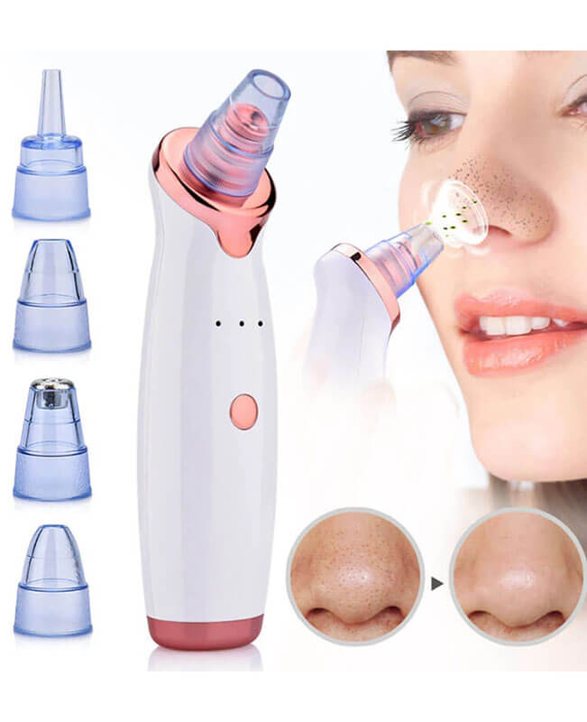 Deeply Blackhead Remover Pore Vacuum Cleaner with 5 Porbes