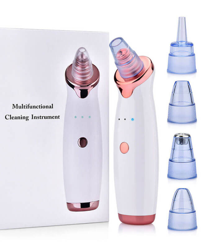 Deeply Blackhead Remover Pore Vacuum Cleaner with 5 Porbes