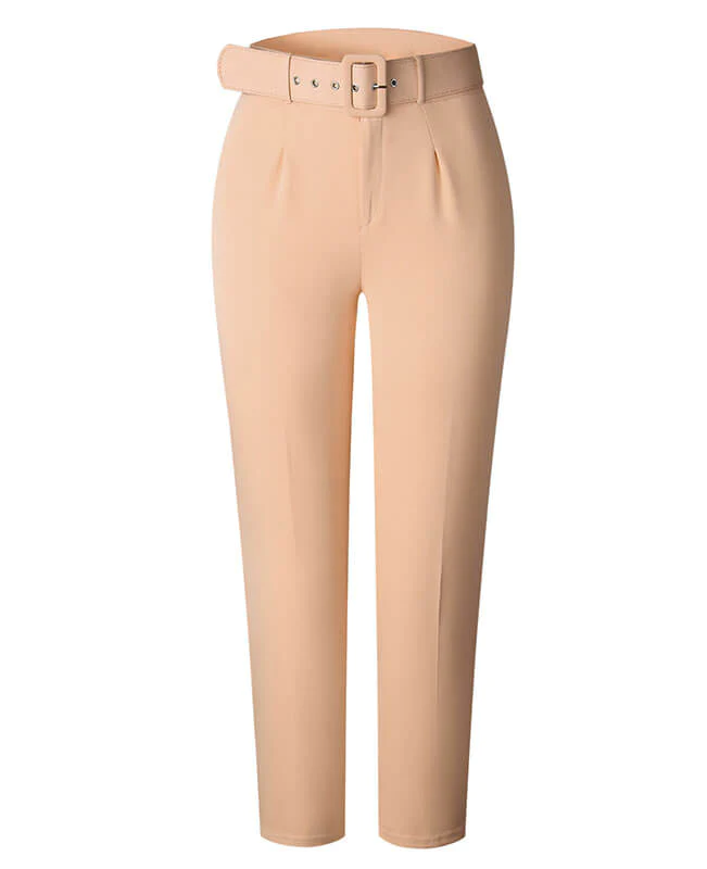 Women's High Waist Cigarette Pants Skinny Slim Ankle Pants