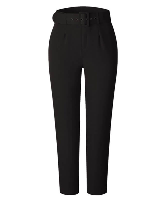 Women's High Waist Cigarette Pants Skinny Slim Ankle Pants
