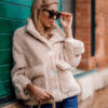 Oversized Faux Shearling Coat Womens
