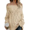 Oversized Off the Shoulder Sweater