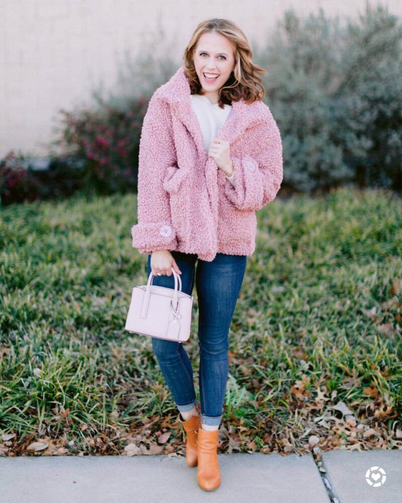 Oversized Faux Shearling Coat Womens